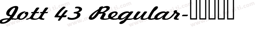 Jott 43 Regular字体转换